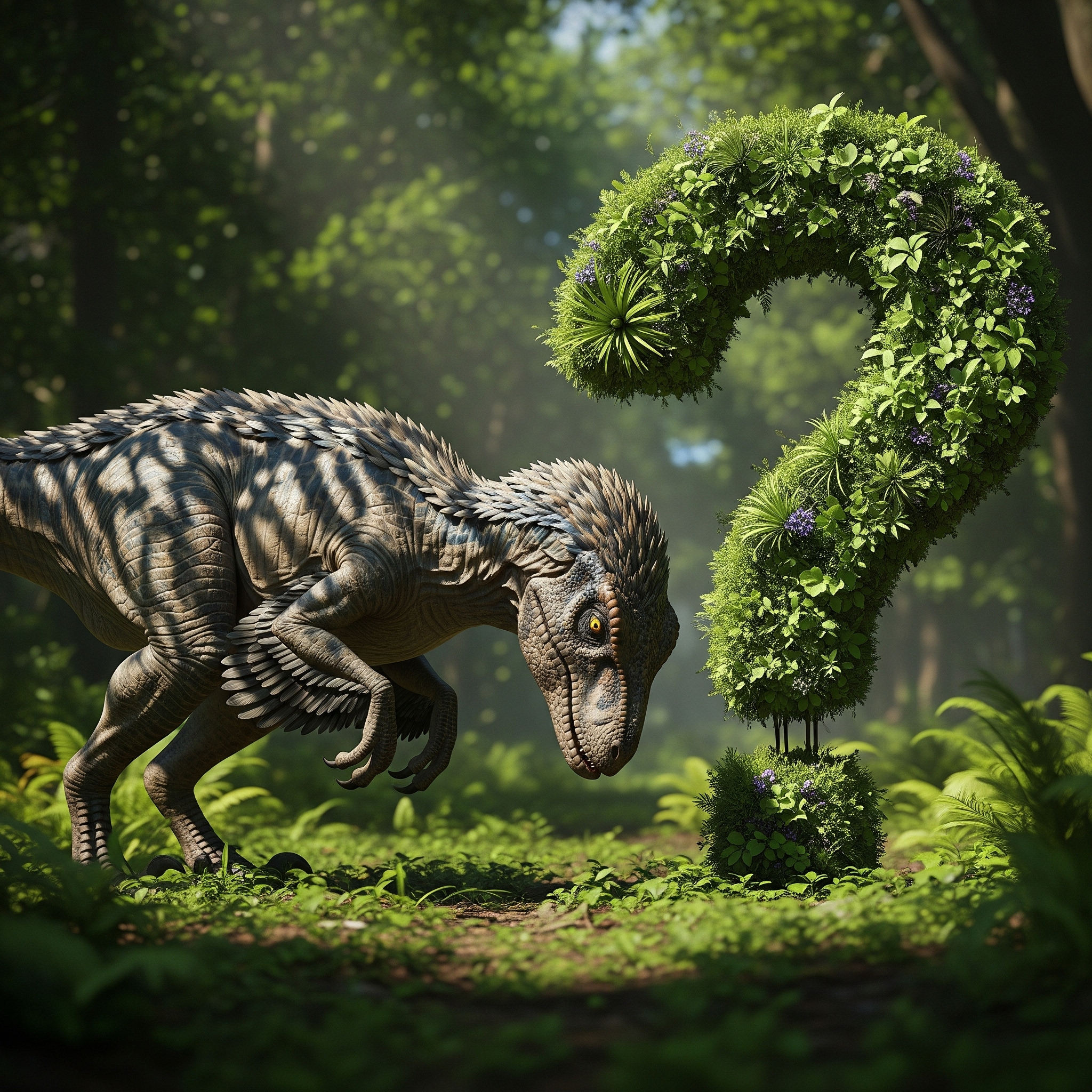 curious dino